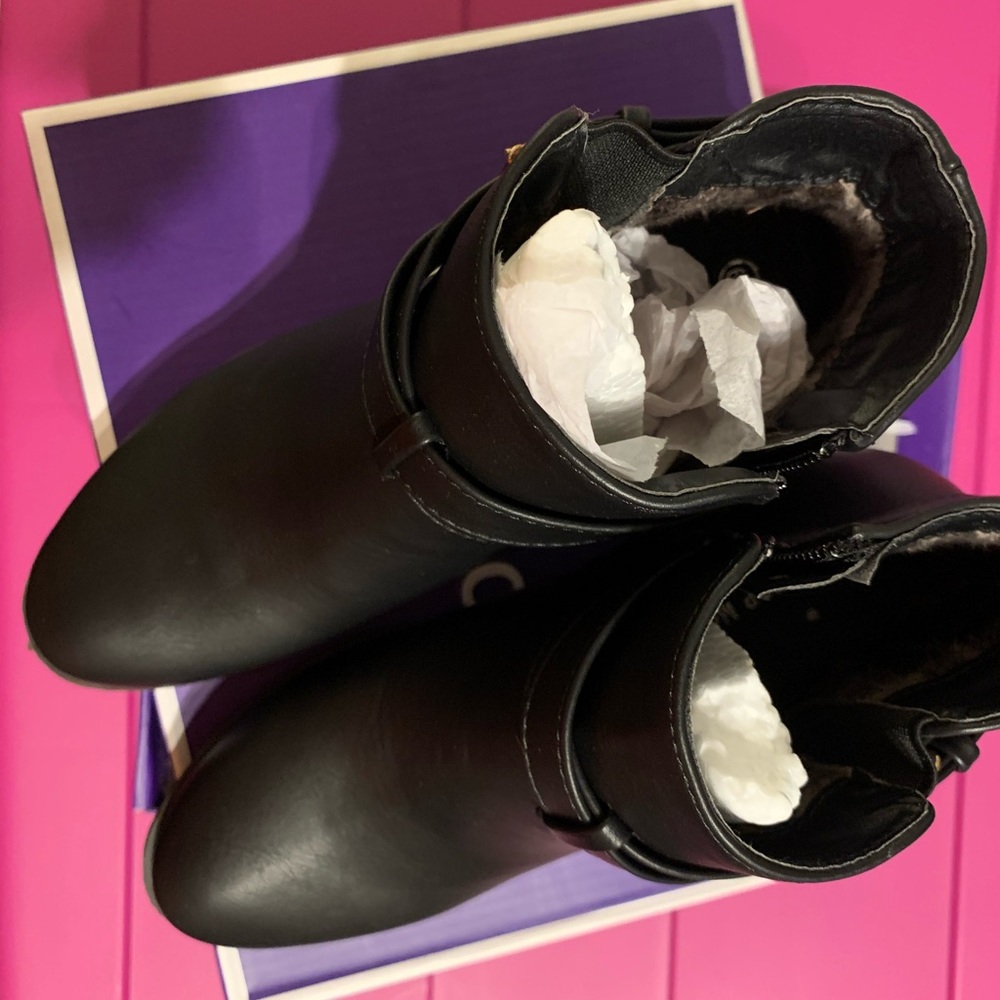 Brand new black ankle boots